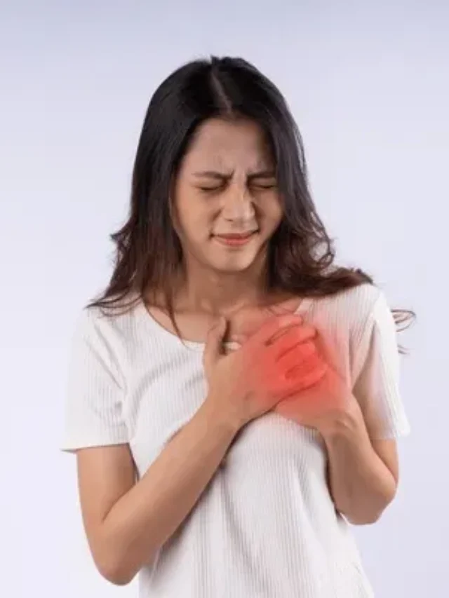 portrait-asian-woman heart attak